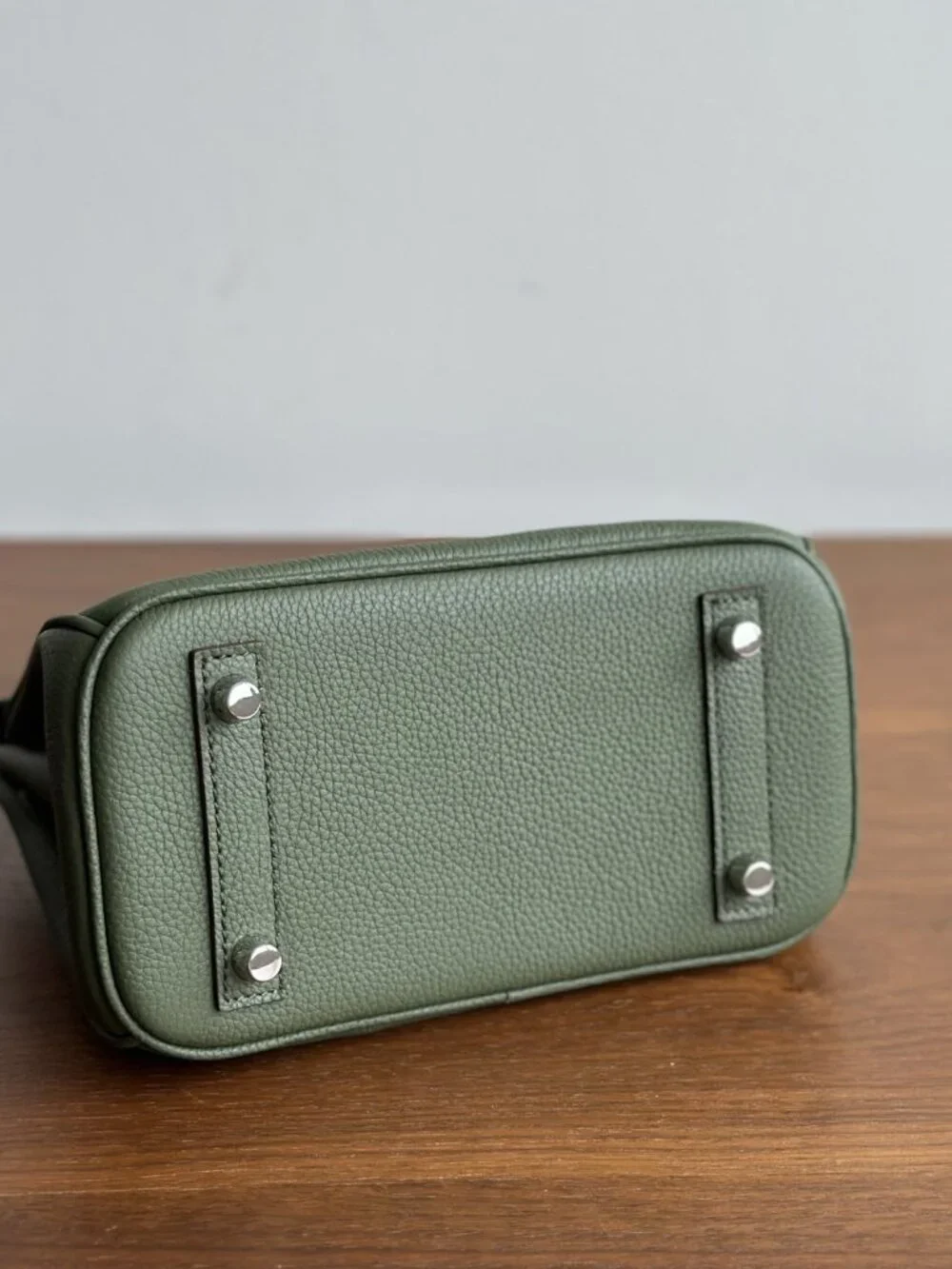 Dainty Leather Top Handle Purse